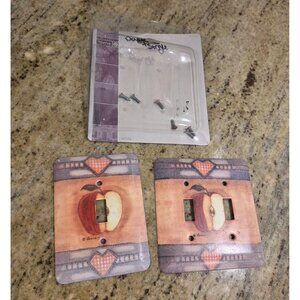 New! Vintage Red Apple Light Switch Cover & Outlet Cover Becca Classic Home Lot